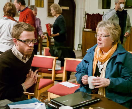 Richard Griffiths giving advice